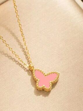Butterfly 18K Gold Plated Necklace